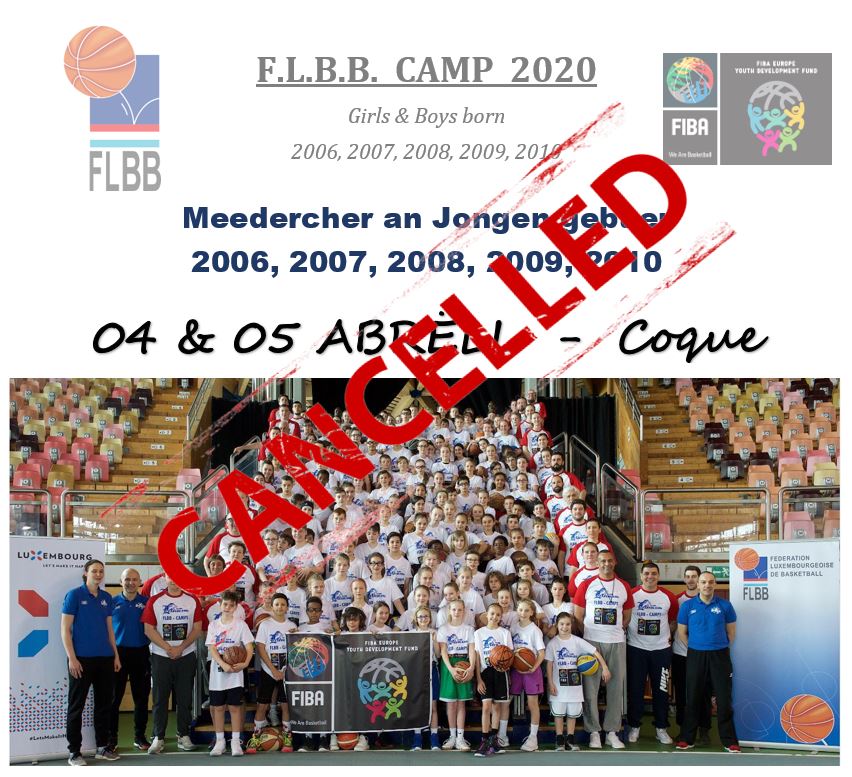 FLBB CAMP 2020 CANCELLED