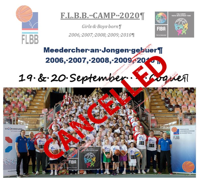 FLBB CAMP 2020 ofgesot!