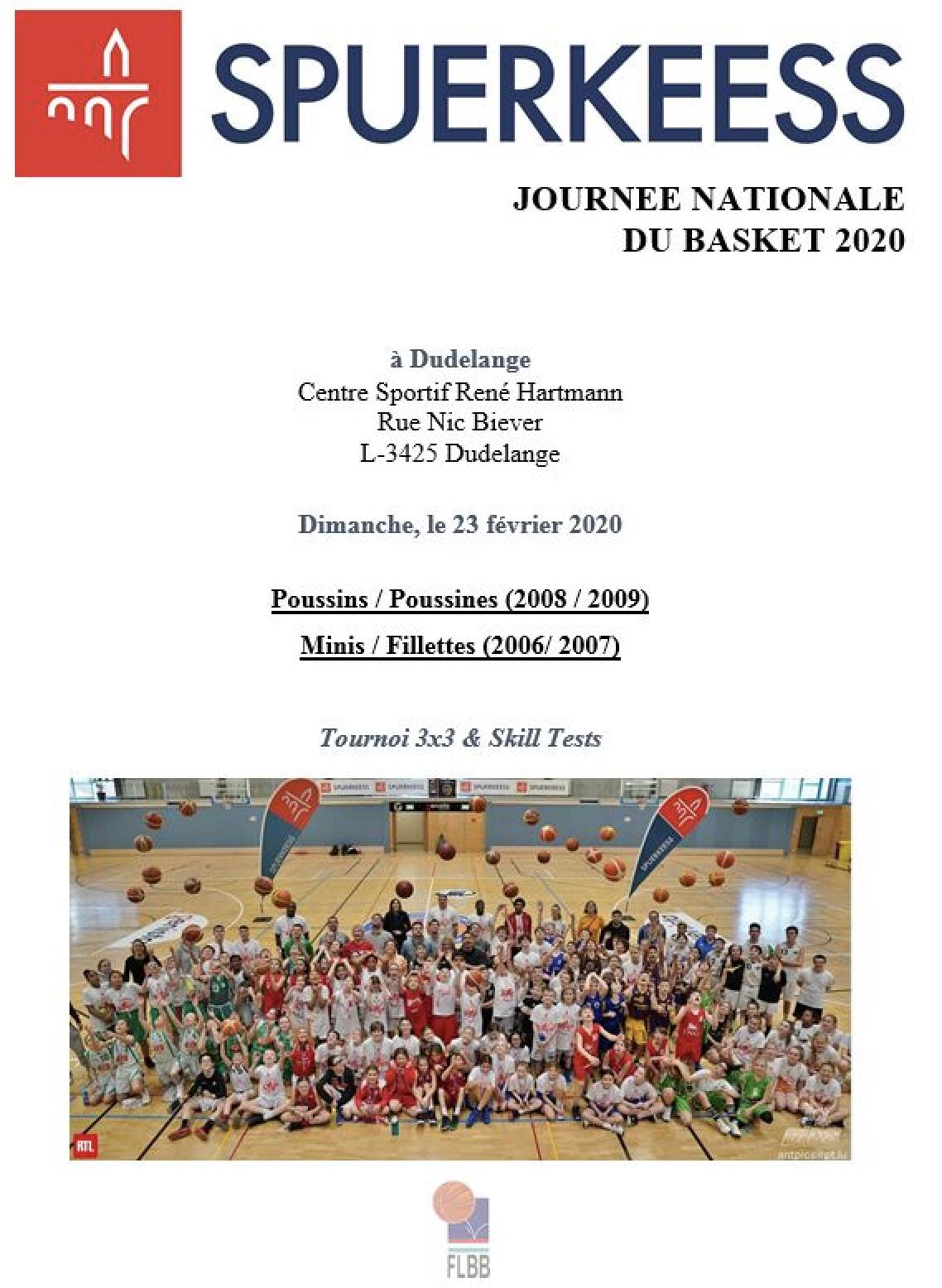 SPUERKEESS JOURNEE NATIONALE DU BASKET 2020