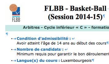 AVIS - Formation des arbitres - cycle inférieur