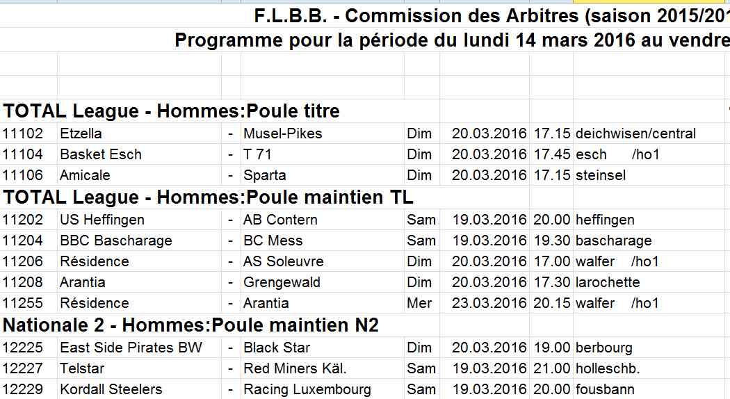 Convocation 15/16 - N° 24