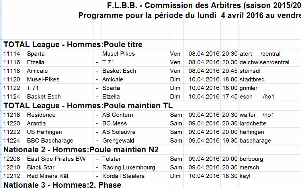 Convocation 15/16 - N° 26