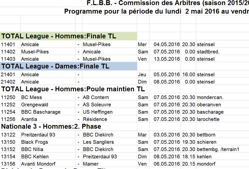 Convocation 15/15 - N° 30