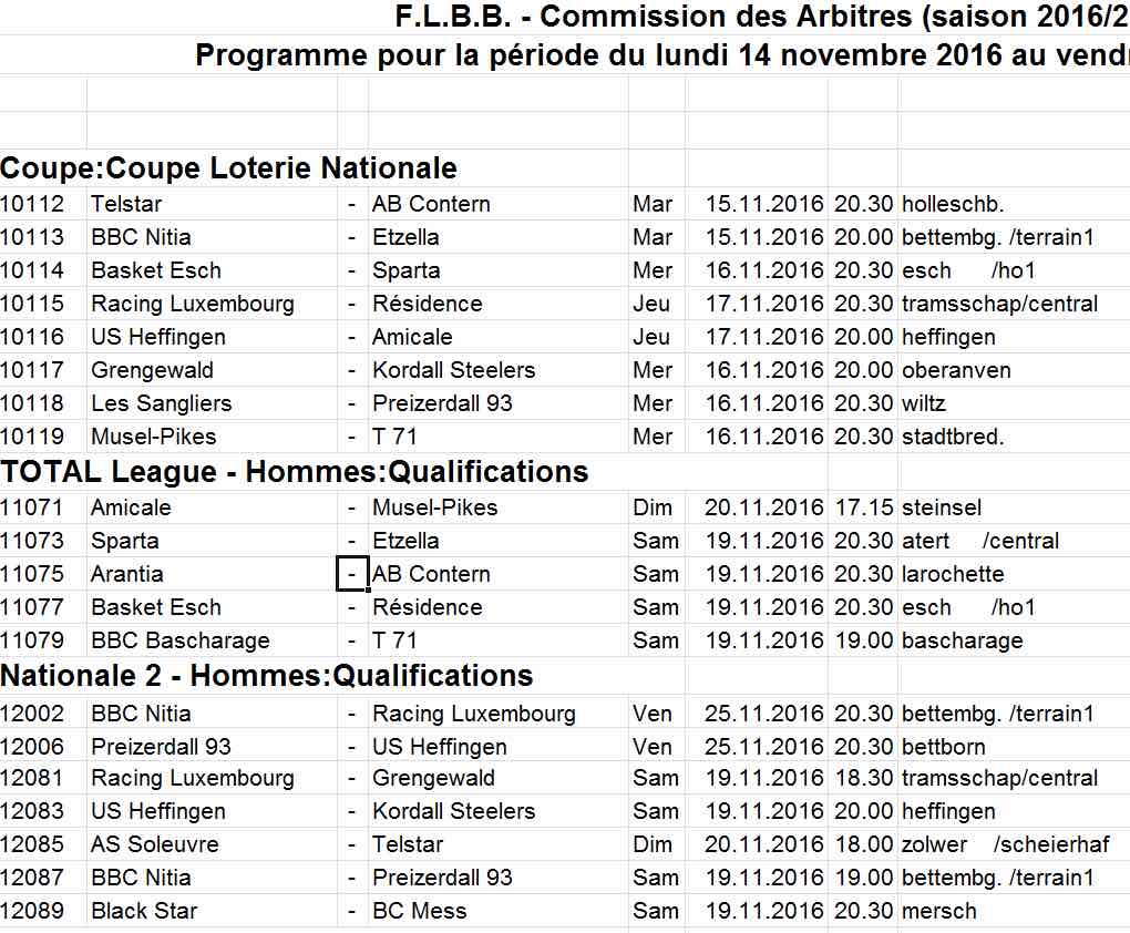 Convocation 16/17 - N° 10