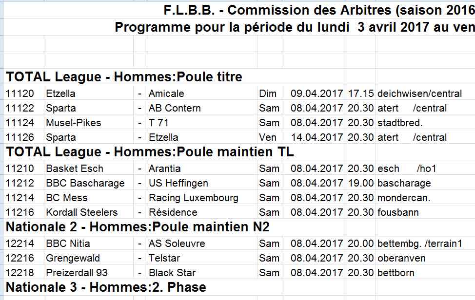 Convocation 16/17 - N° 28