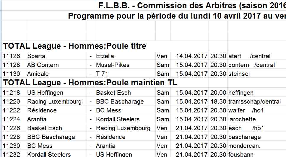 Convocation N° 29