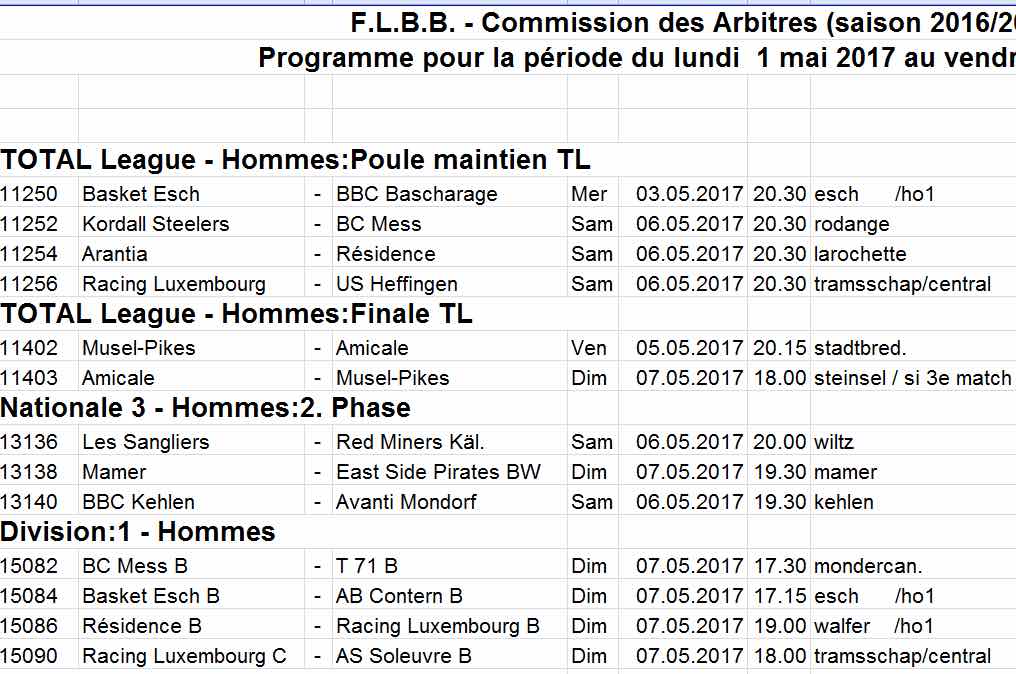 Convocation 16/17 - N° 32