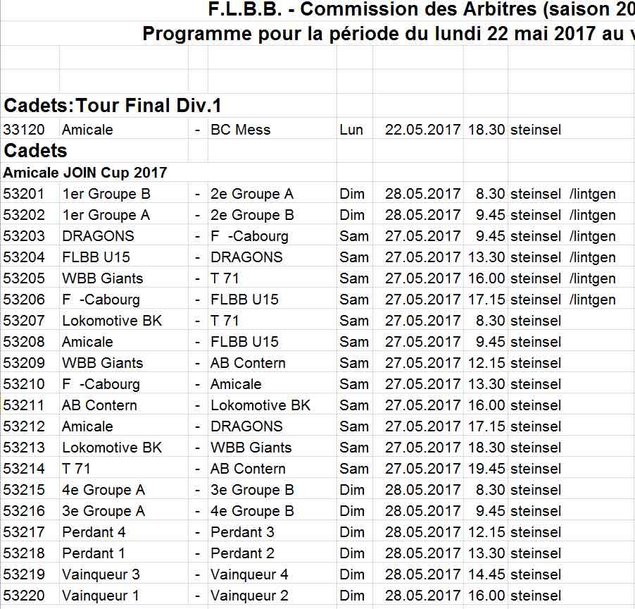 Convocation 16/17 - N° 35