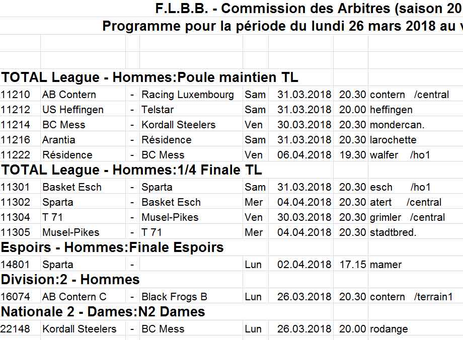 Convocation 17/18 - N° 27