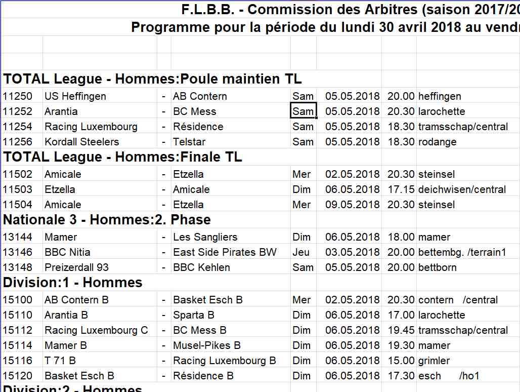 Convocation 17/18 - N° 32