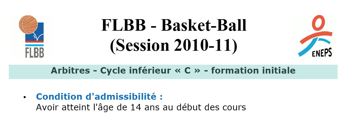 Formation Arbitres 