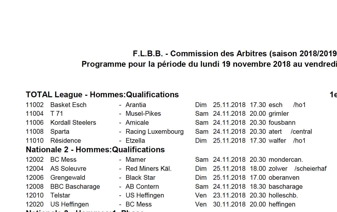Convocation 18/19 - N° 11