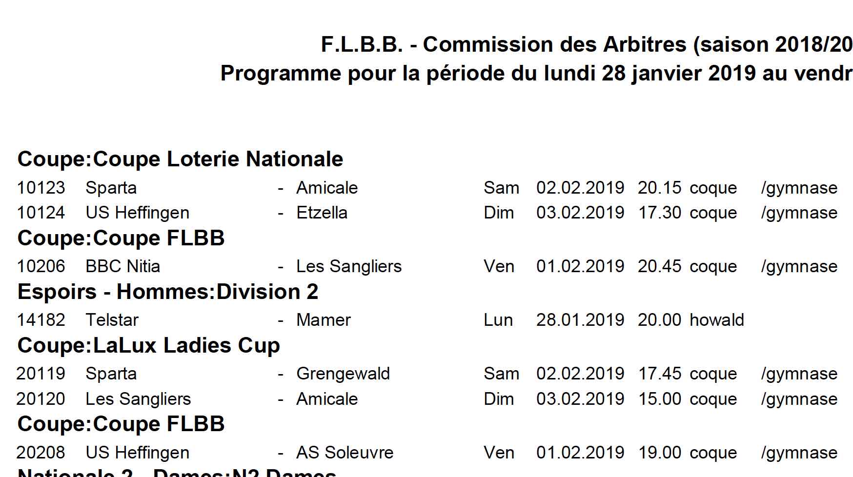 Convocation 18/19 - N° 21