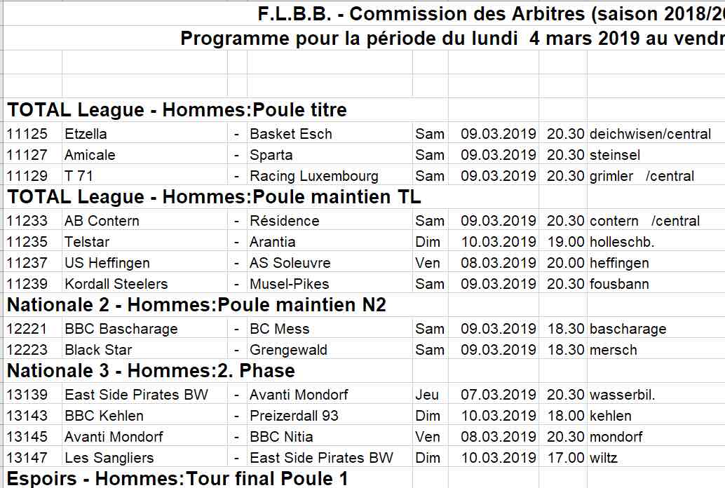 Convocation 18/19  - N° 26