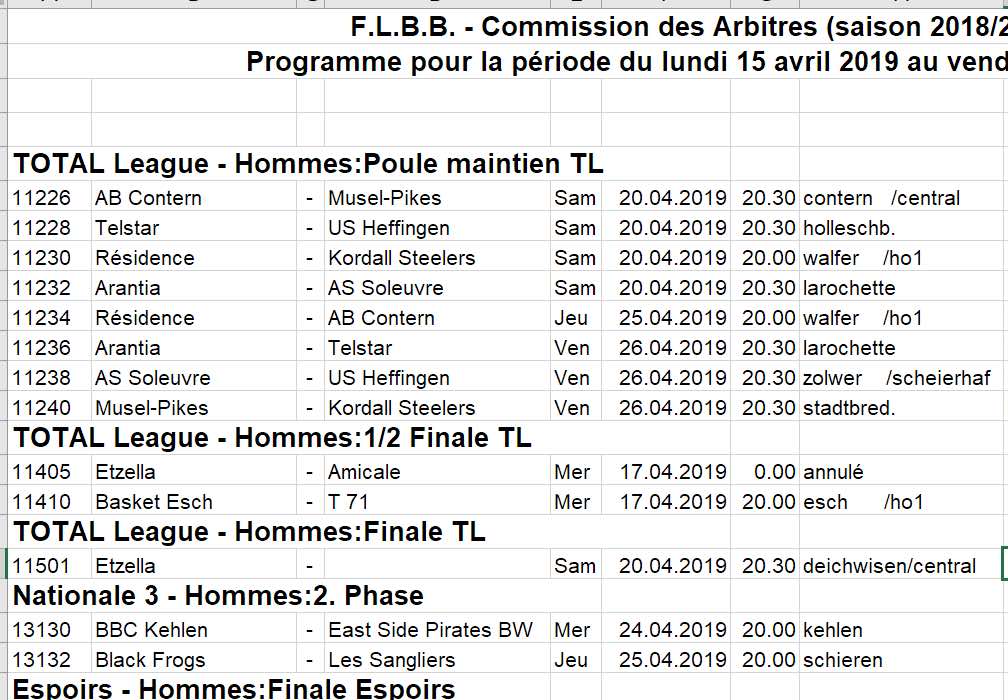 Convocation 18/19 - N° 32
