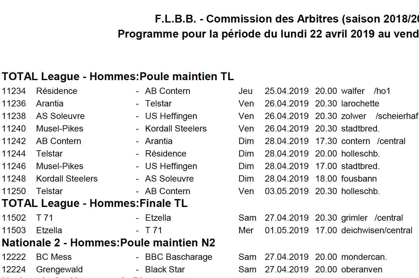 Convocation 18/19 - N° 33