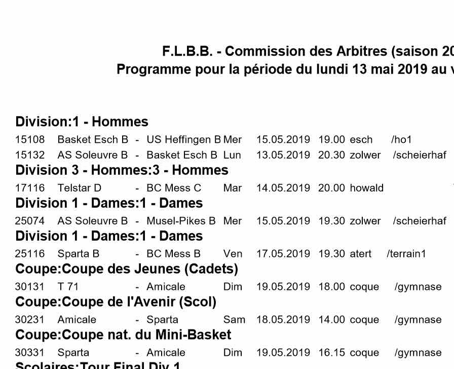 Convocation 18/19 - N° 36