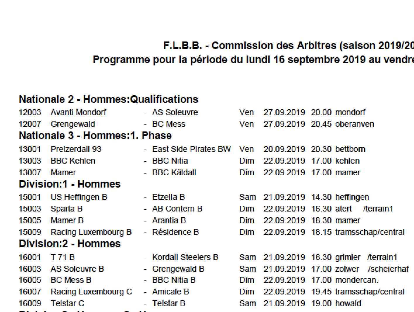 Convocation 19/20 - N° 01