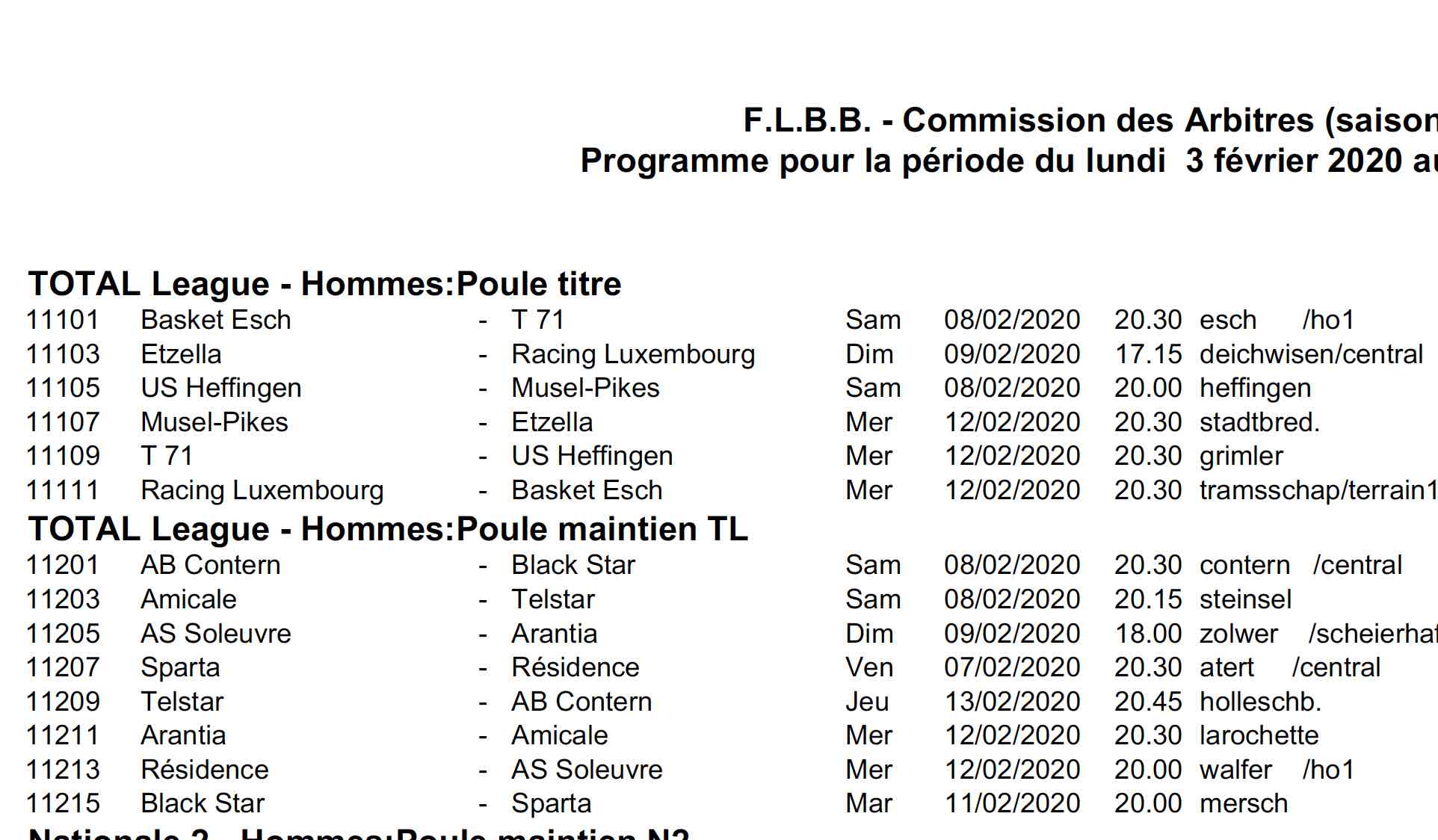 Convocation 19/20 - N° 19