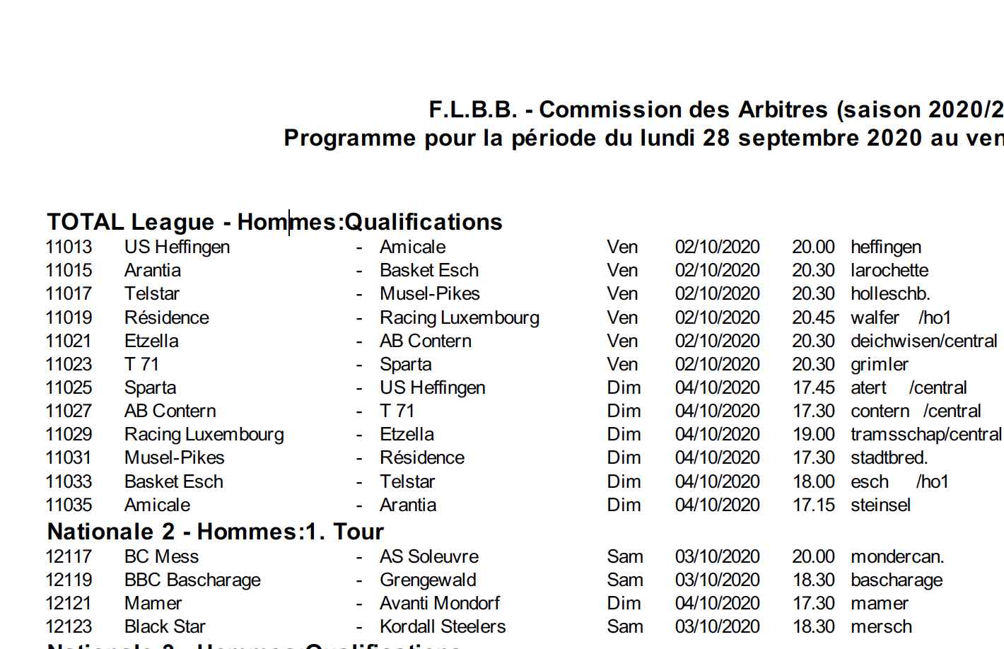 Convocation 20/21 - N° 03