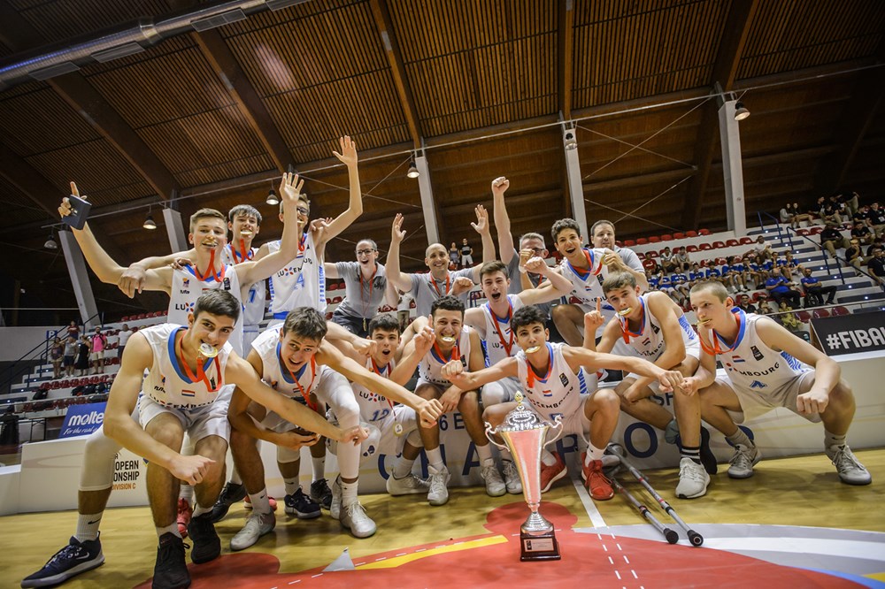 1. Platz fir Lëtzebuerg bei den FIBA U16M European Championship Div C.