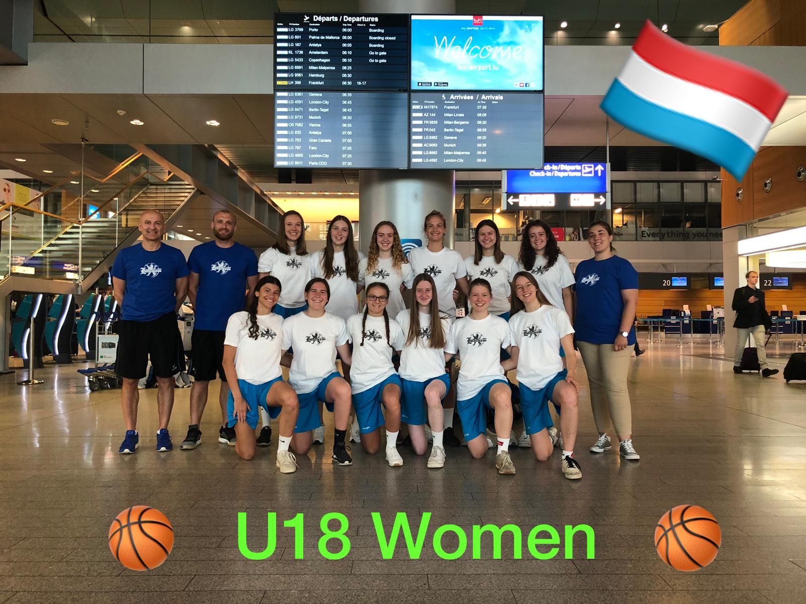 Luxemburgische U18 Damennationalmannschaft bei der Europameisterschaft 