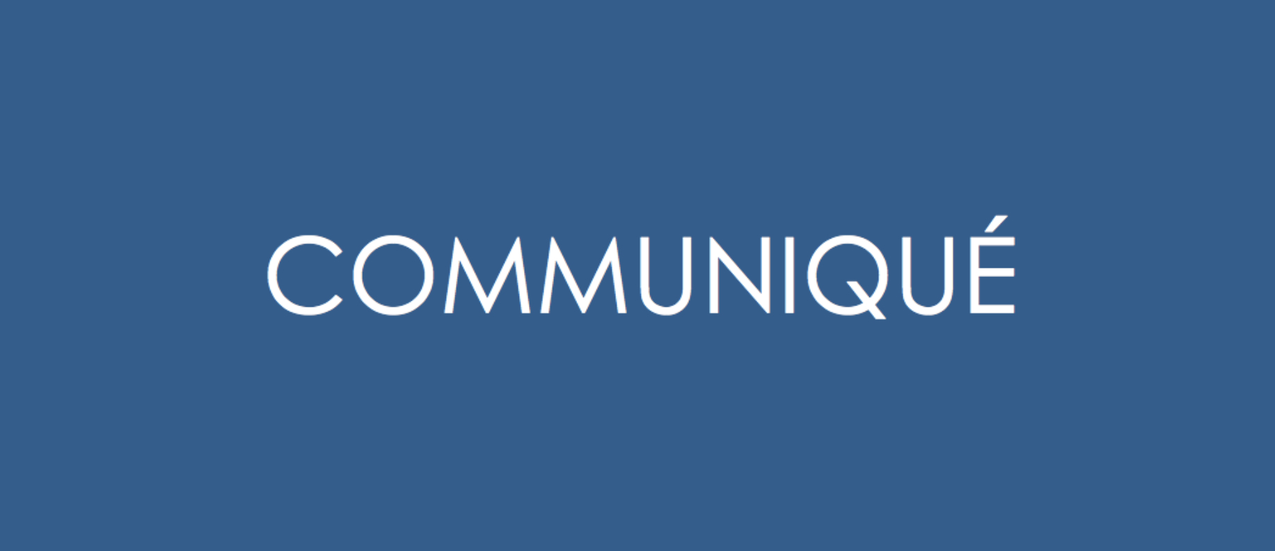 COMMUNIQUE